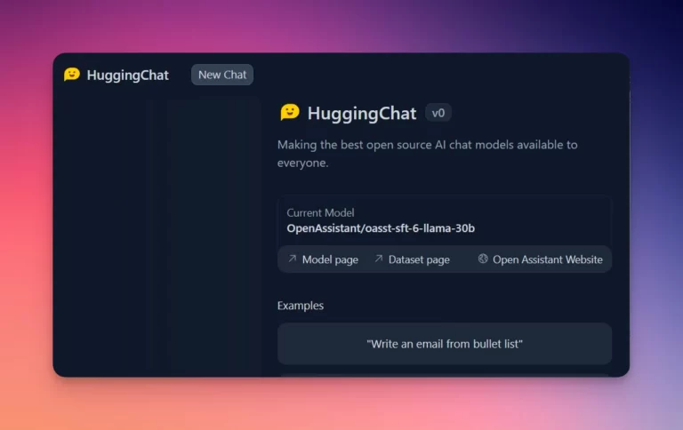 HuggingChat herramienta iahub